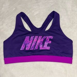 Nike Purple Sports Bra with Pink Accent